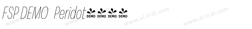 FSP DEMO   Peridot字体转换